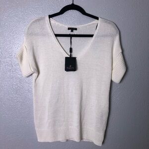 Mossimo Dutti White Lightweight Sweater Size XS